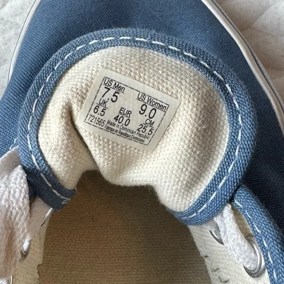 Vans Classic Blue and White Sneakers - Picture 7 of 7